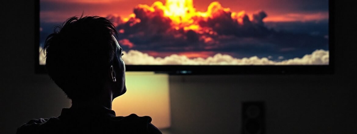 Gráfico que ilustra la ansiedad y el pánico como respuestas al impacto psicológico amenaza nuclear.