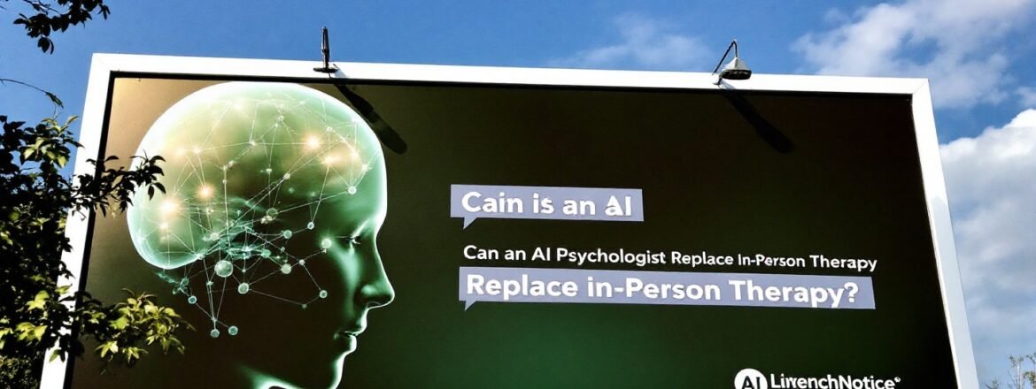 Un terapeuta humano demostrando empatía, clave que el psicólogo IA no puede replicar en la terapia presencial.